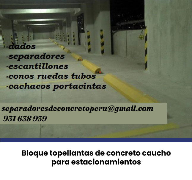 Imagen del producto Topellantas y huellas de concreto